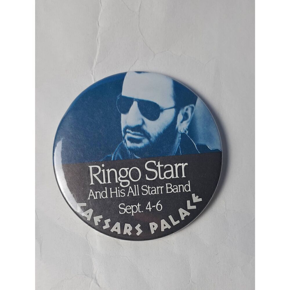Ringo Starr  All Star Band Promo Button from Atlantic City  Caesars Palace 1990s